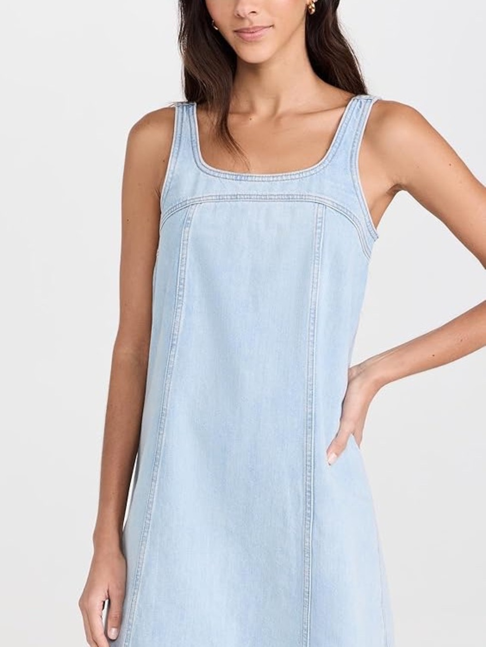 Madewell Light Blue Denim A Line Dress